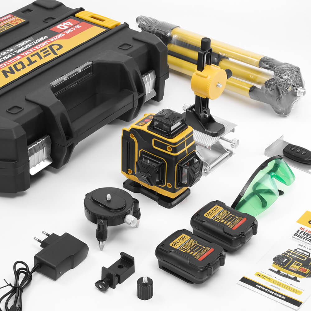 เครื่องวัดระดับเลเซอร์ DELTON รุ่น PL4D-16LG 4 มิติ 16 เส้น